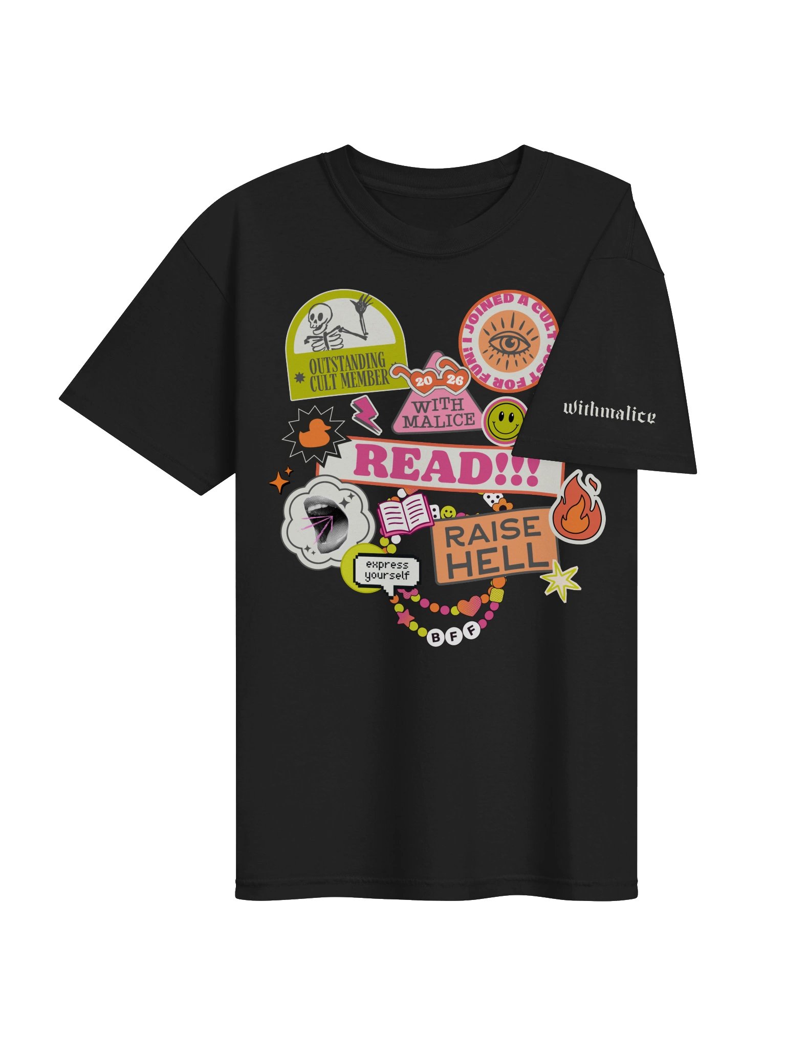 read & raise hell sticker shirt product image (22)