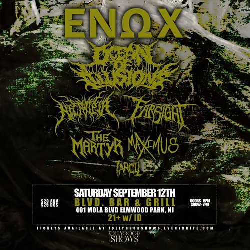 SURPRISE!!!! @enoxband & @tarcilnj HAVE BEEN ADDED TO TONIGHT'S SHOW 👊👊👊

WE'RE RIPPING @blvdbar.and.grill IN ELMWOOD, NJ WIT...