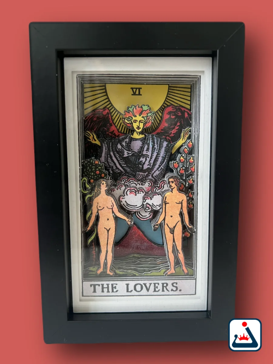 The Lovers – 3D Tarot Shadow Box Art product image (5)