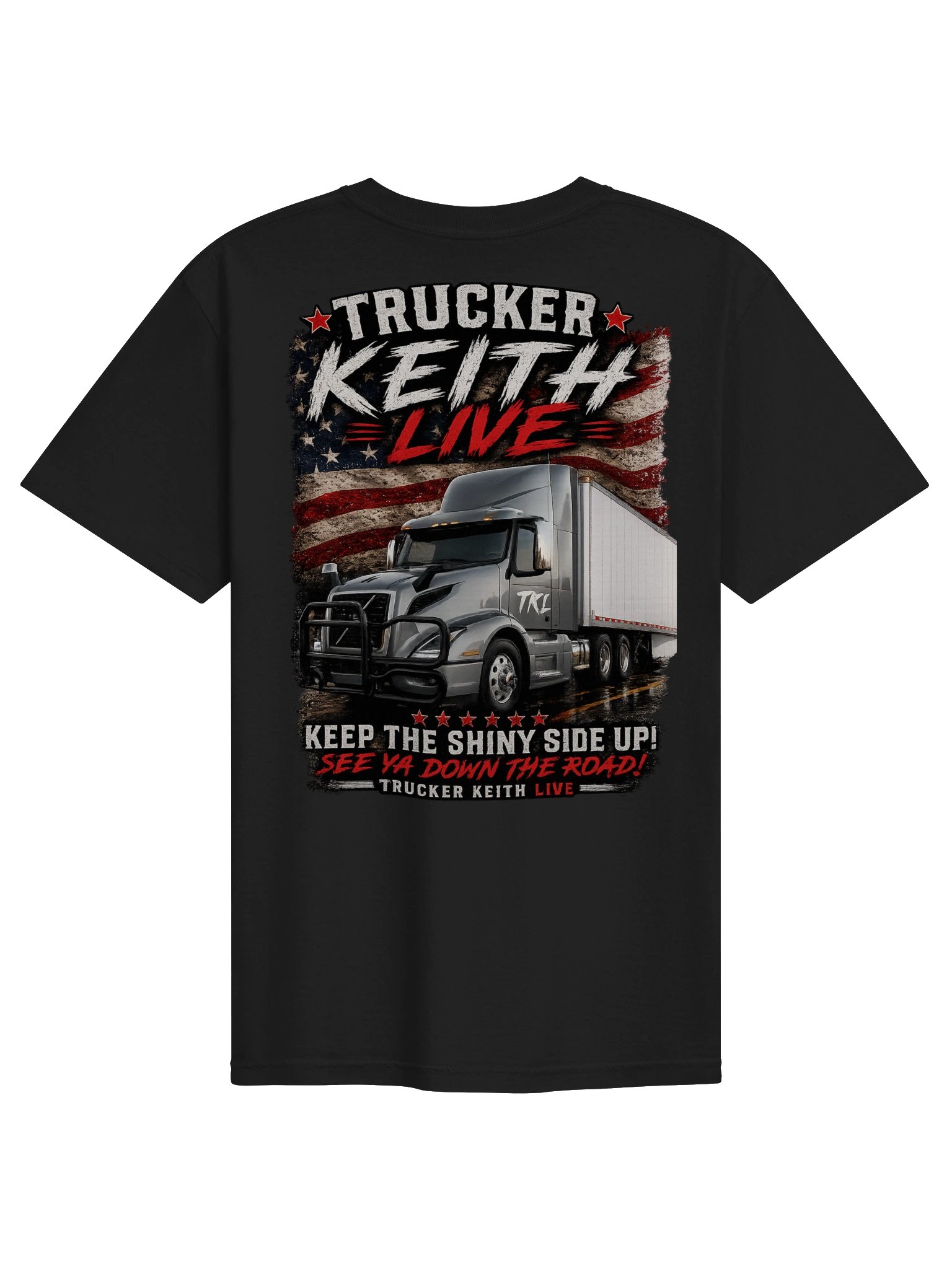 Trucker Keith Live Distressed Flag Tee product image (12)