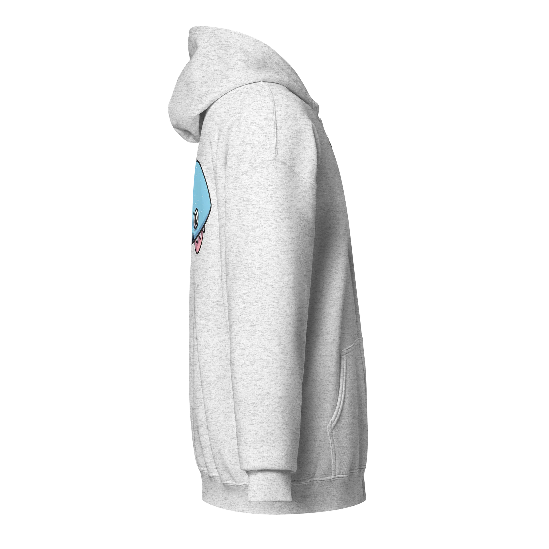 zipped hoodie : blåhaj product image (4)