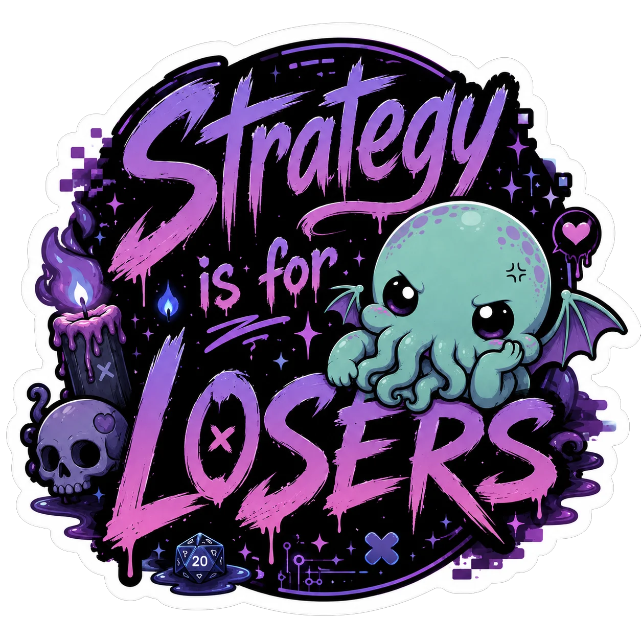 Strategy Is for Losers Cthulhu Sticker product image (4)