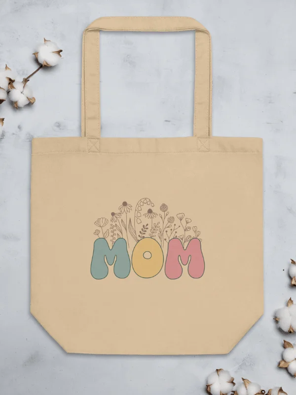 Funny Retro Floral Mother's Day Canvas Bag Both Side Print product image (8)