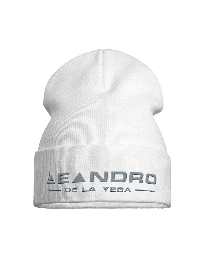 DE LA VEGA KNIT BEANIE UNISEX GREY LOGO product image (22)