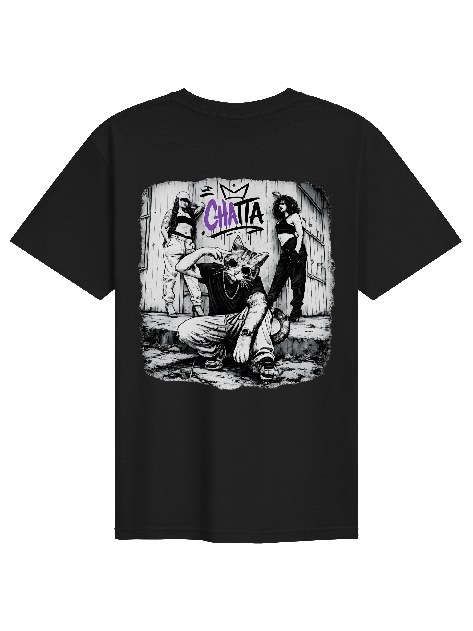 TEE-SHIRT-* " Chattah " Collection "Cat In the box" product image (2)