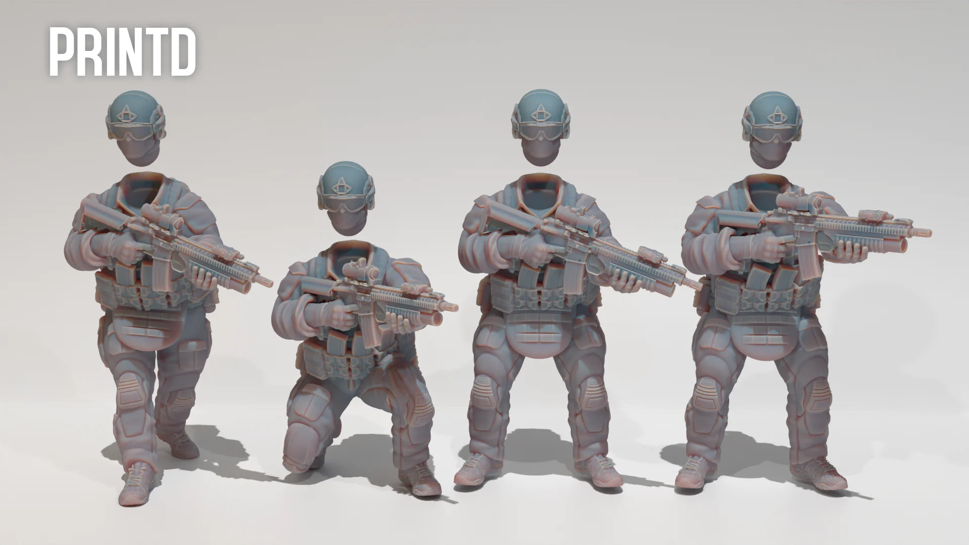 USMC MARSOC Grenadier Team - Modern Warfare Wargame Hobby Resin Scale Models product image (2)