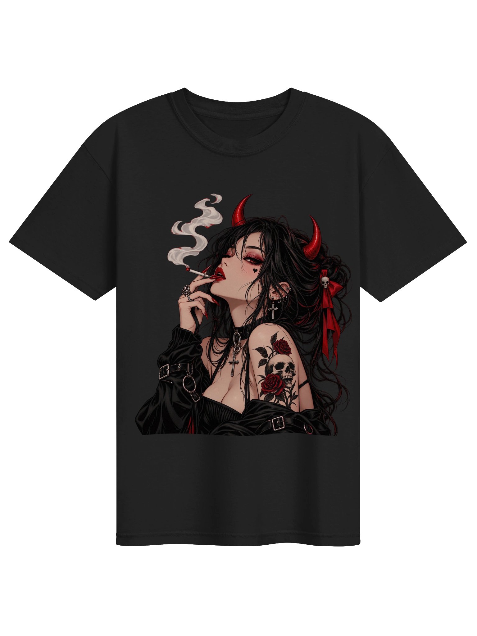 Devil’s Darling — Gothic Demon Girl T-Shirt product image (11)