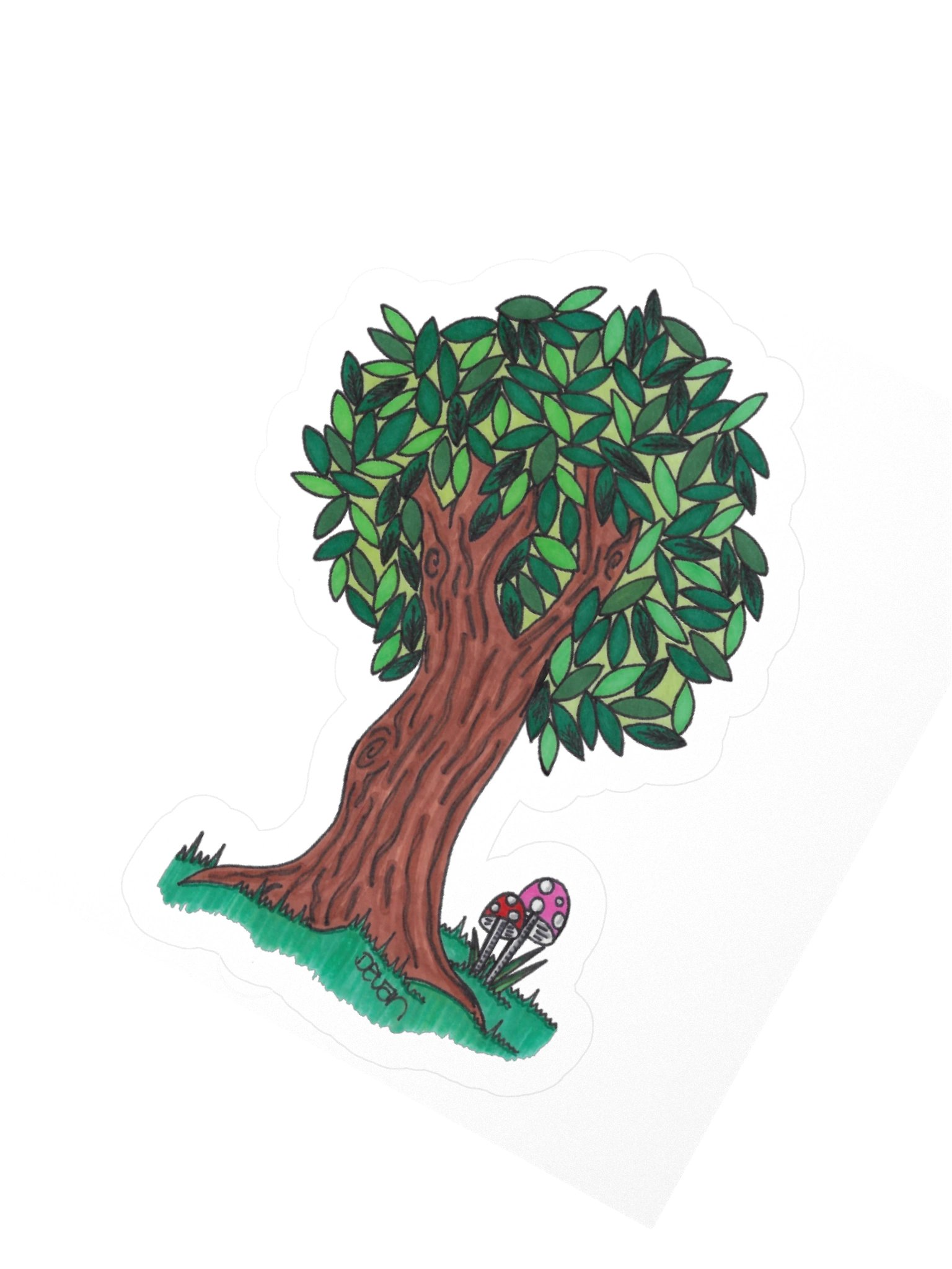 Leafy Tree Sticker product image (2)