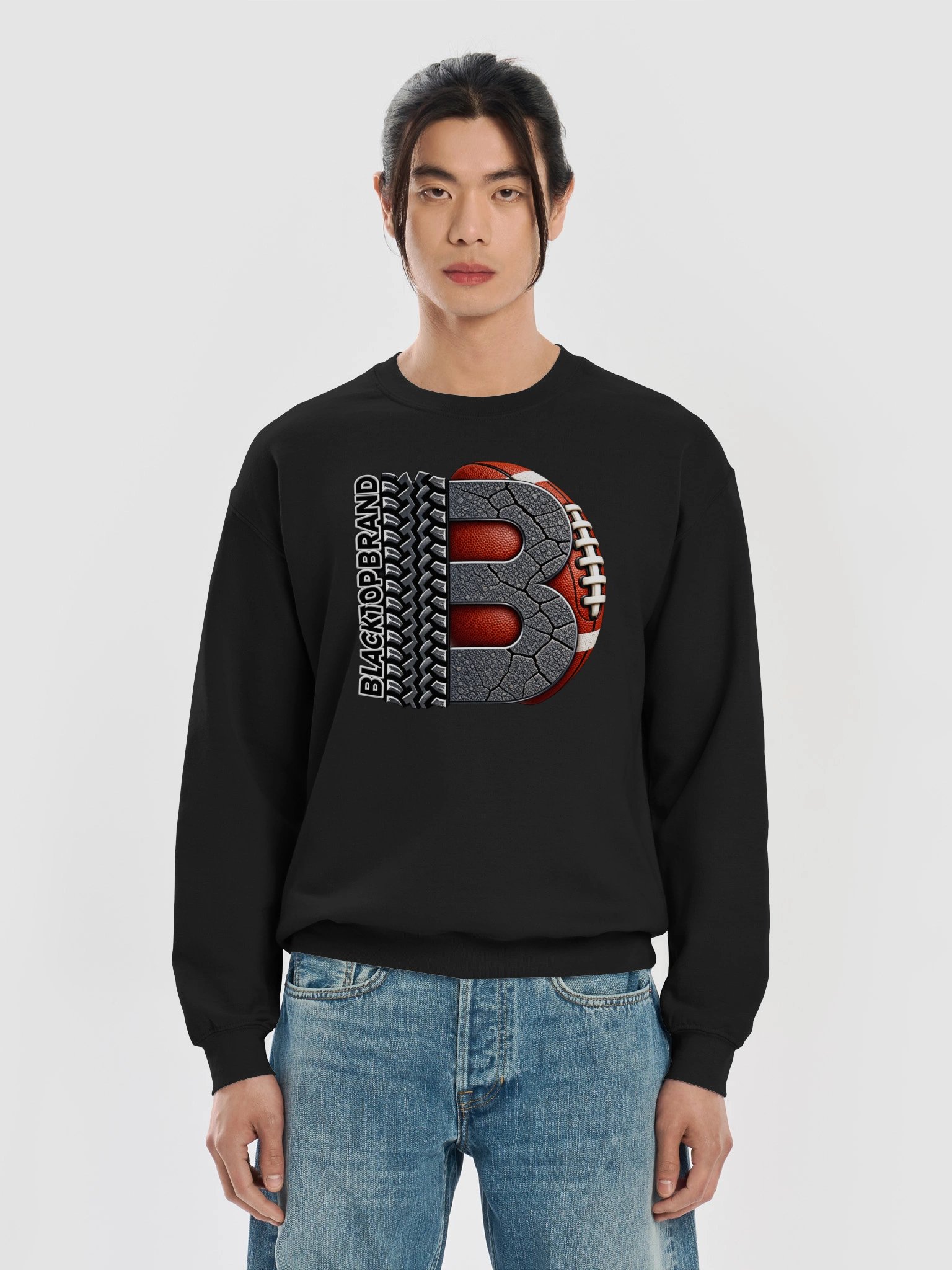 Blacktop Brand Football Crewneck product image (49)