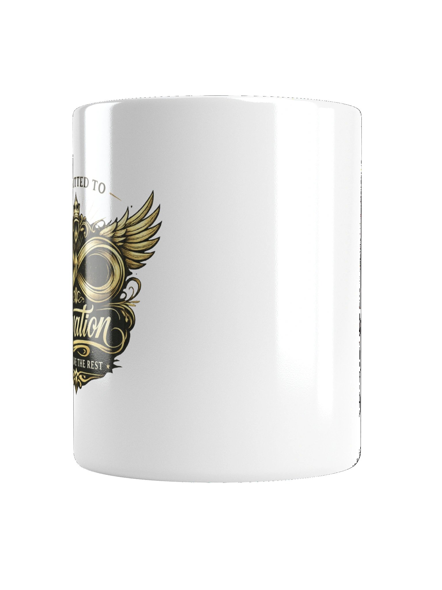 Committed To Elevation — White Glossy Mug (Rise Above The Rest) product image (6)