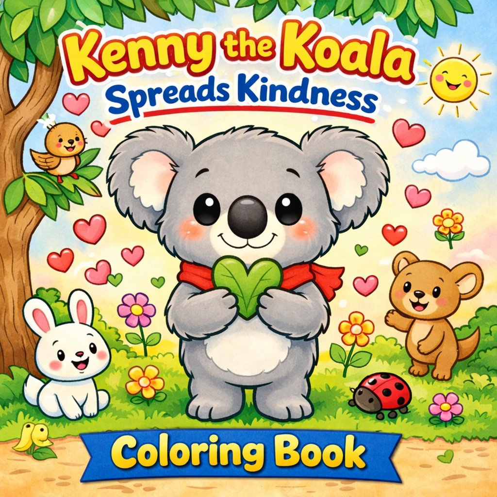 Kenny the Koala Spreads Kindness Coloring Book product image (1)