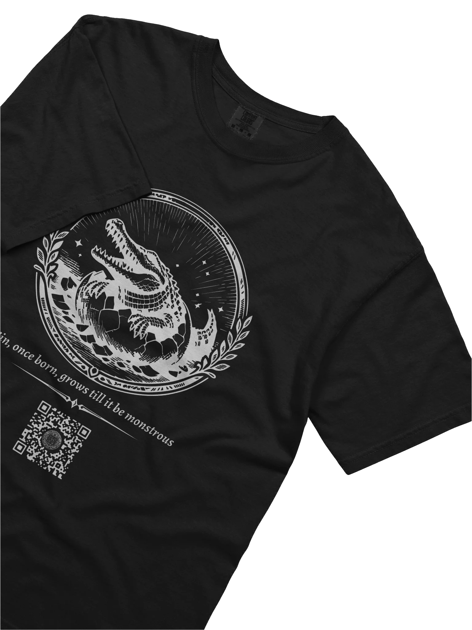 Of Eggs and Crocodiles (White on Black/Color) product image (5)