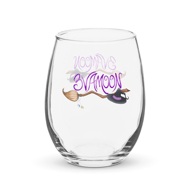 3VAMOON Witch Broom Stemless Wine Glass product image (1)