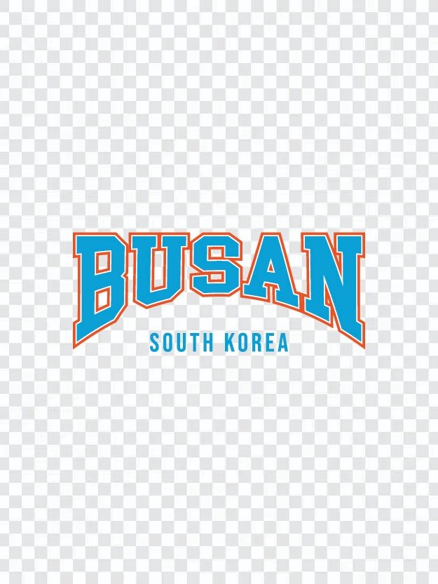 Busan South Korea Varsity Typography Set | 부산 바시티 타이포그라피 벡터 디자인 product image (3)