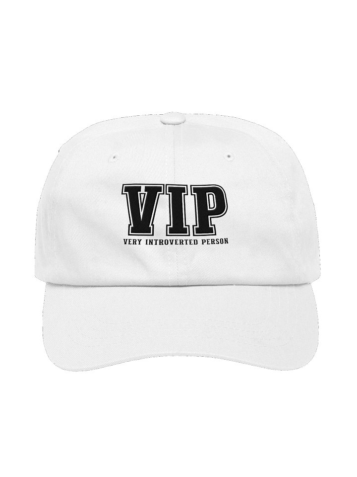 Yupoong Classic Dad Hat - Black Embroidered Very Introverted Person VIP product image (5)