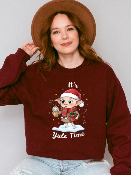 House Elf Magical Yule Christmas Cozy Minimalist Sweatshirt product image (10)