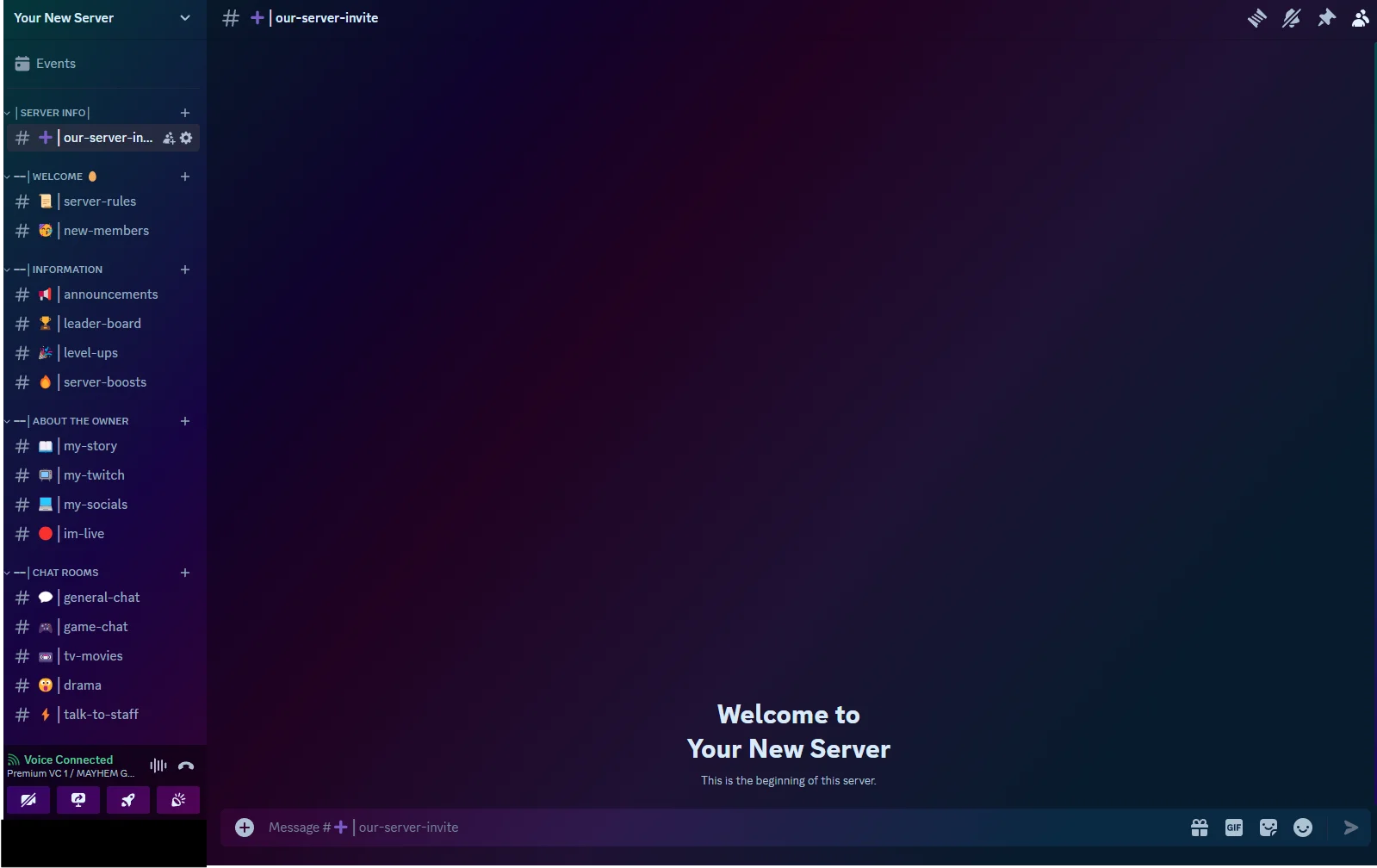 Discord Server for Streamers (Mayhem Inspired) product image (1)