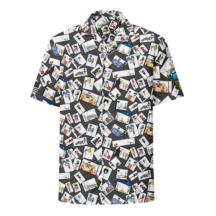 Sticks & Demons Hawaiian Shirt Grey product image (1)