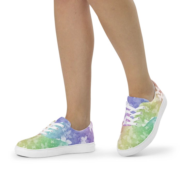 butterfly rainbow frost canvas shoes (womens) product image (1)