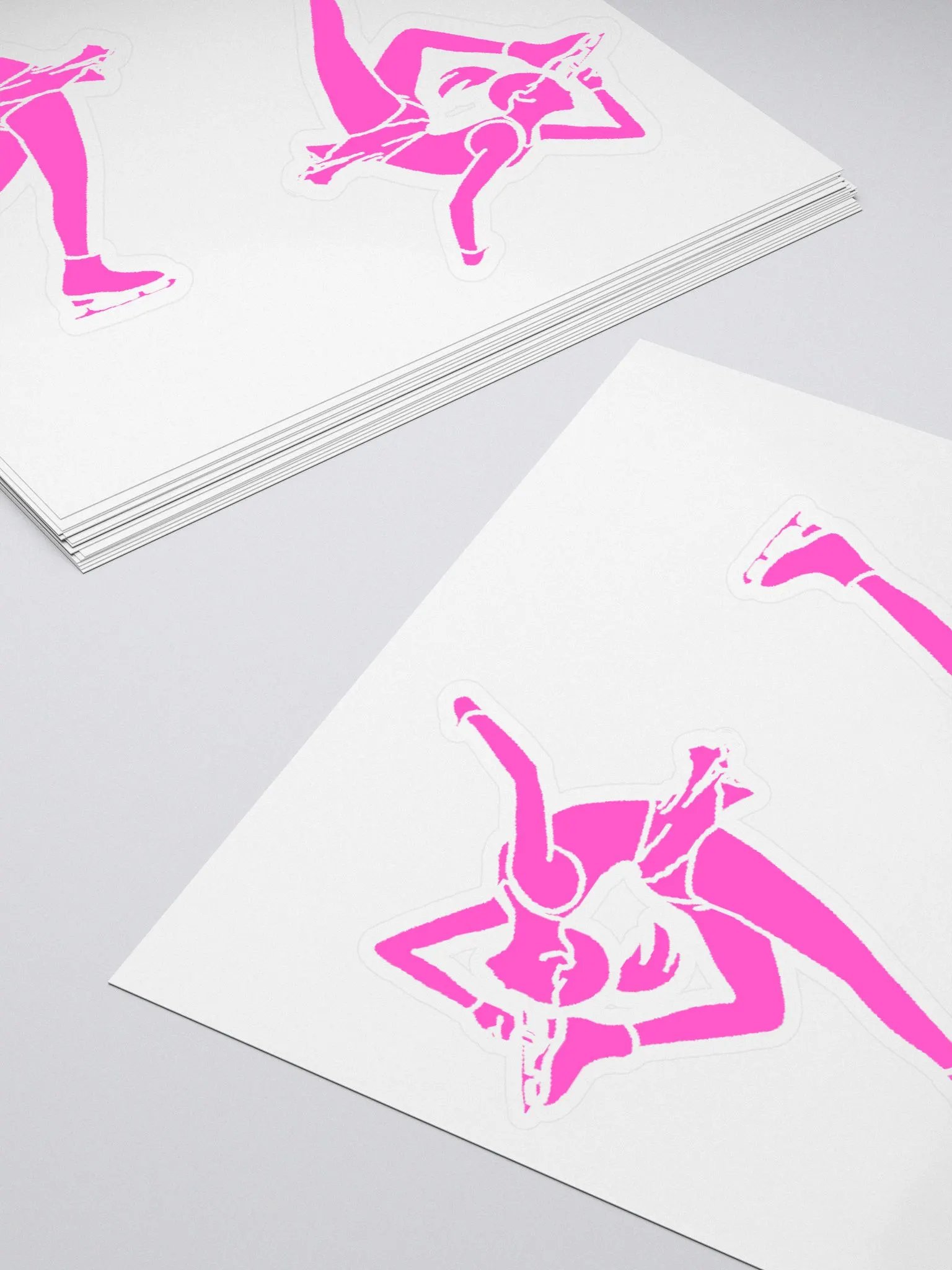 Ice Skater Sticker Set pink product image (11)