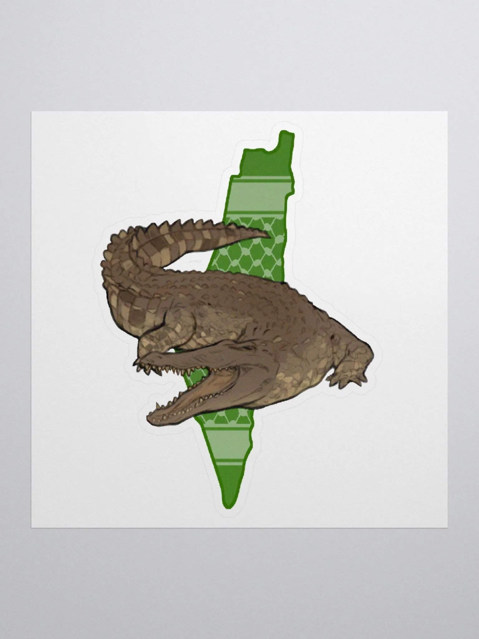 Palestinian Crocodile Sticker product image (1)