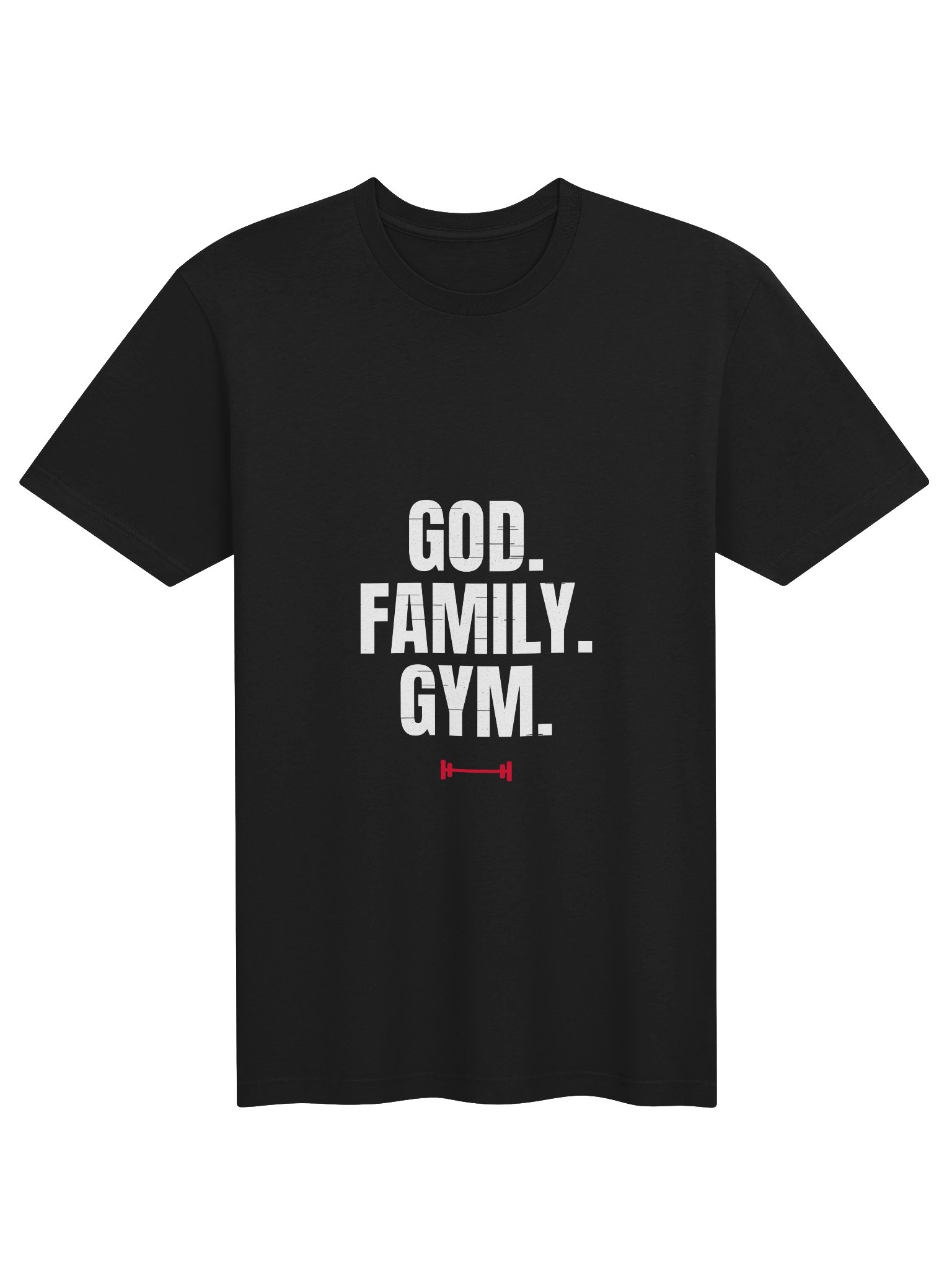 God. Family. Gym. — Fitted Athletic Tee product image (1)