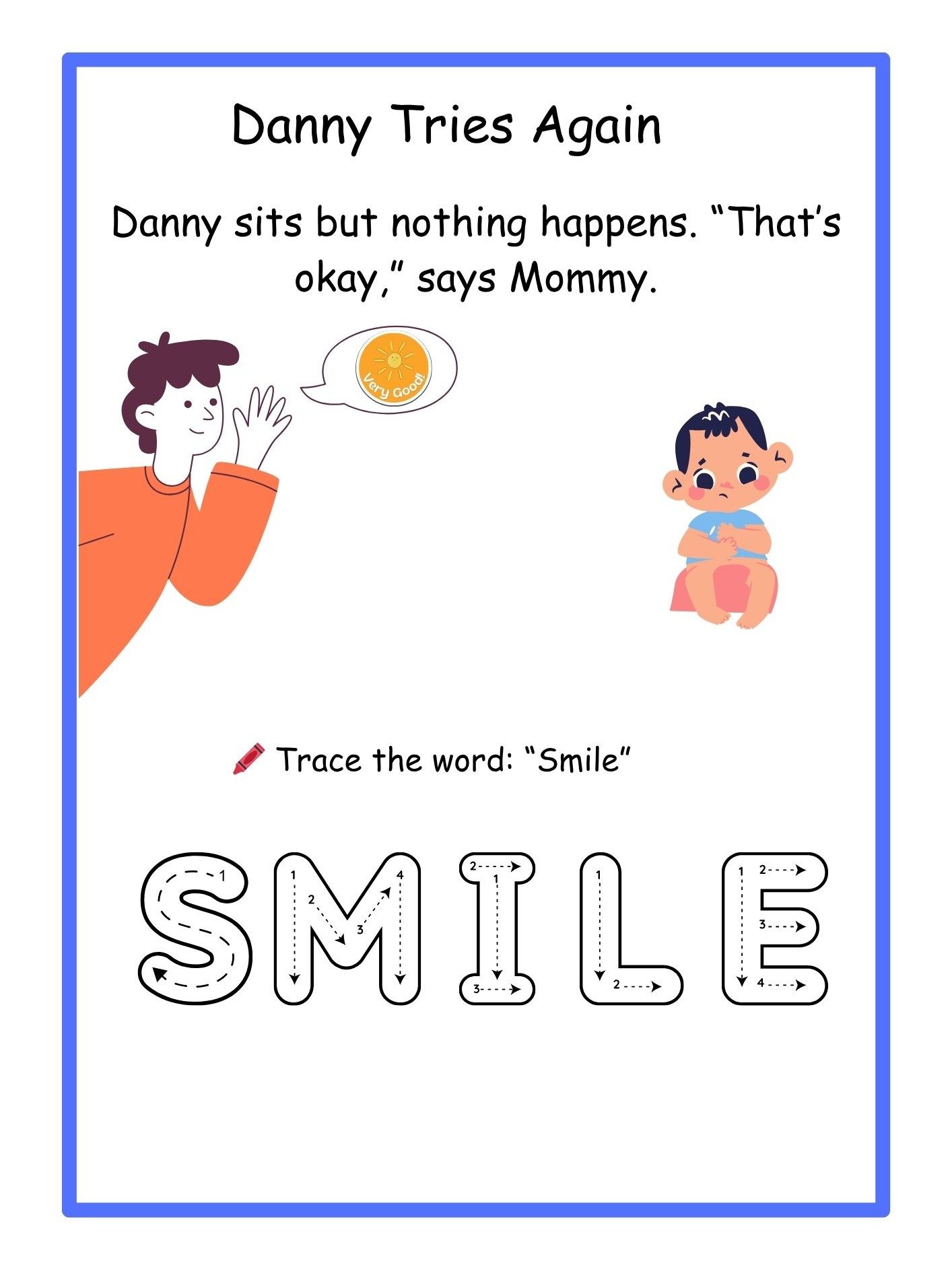 Potty Training Worksheets Printable product image (5)
