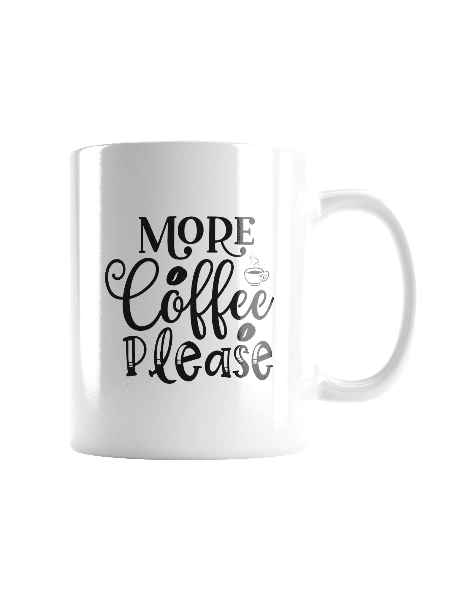 More Coffee Please Funny Mug - Cute Caffeine Addict Ceramic Cup Gift product image (6)