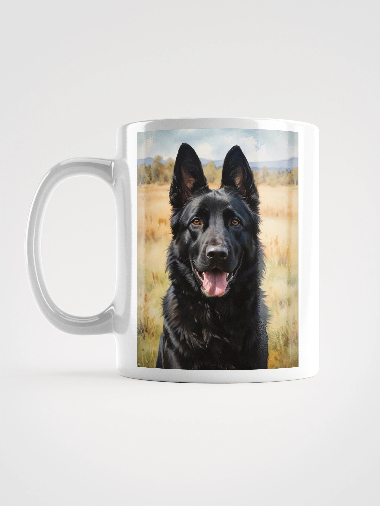 Black German Shepherd | Dog Coffee Mug product image (2)