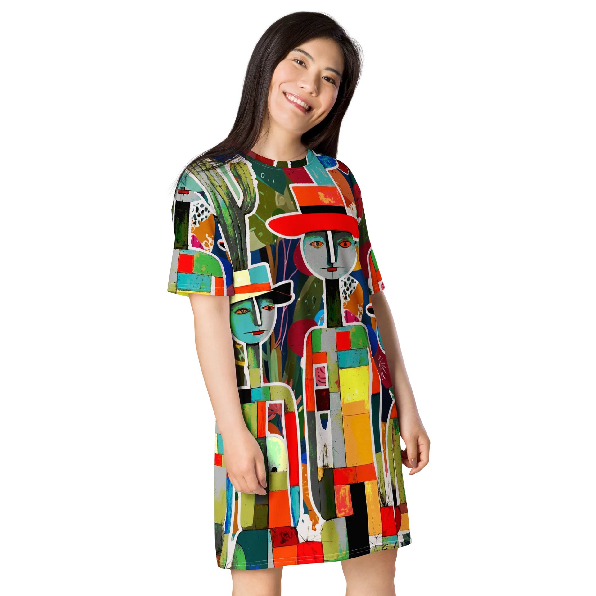 Cacti Amigos by Edward Martin T-Shirt Dress product image (4)