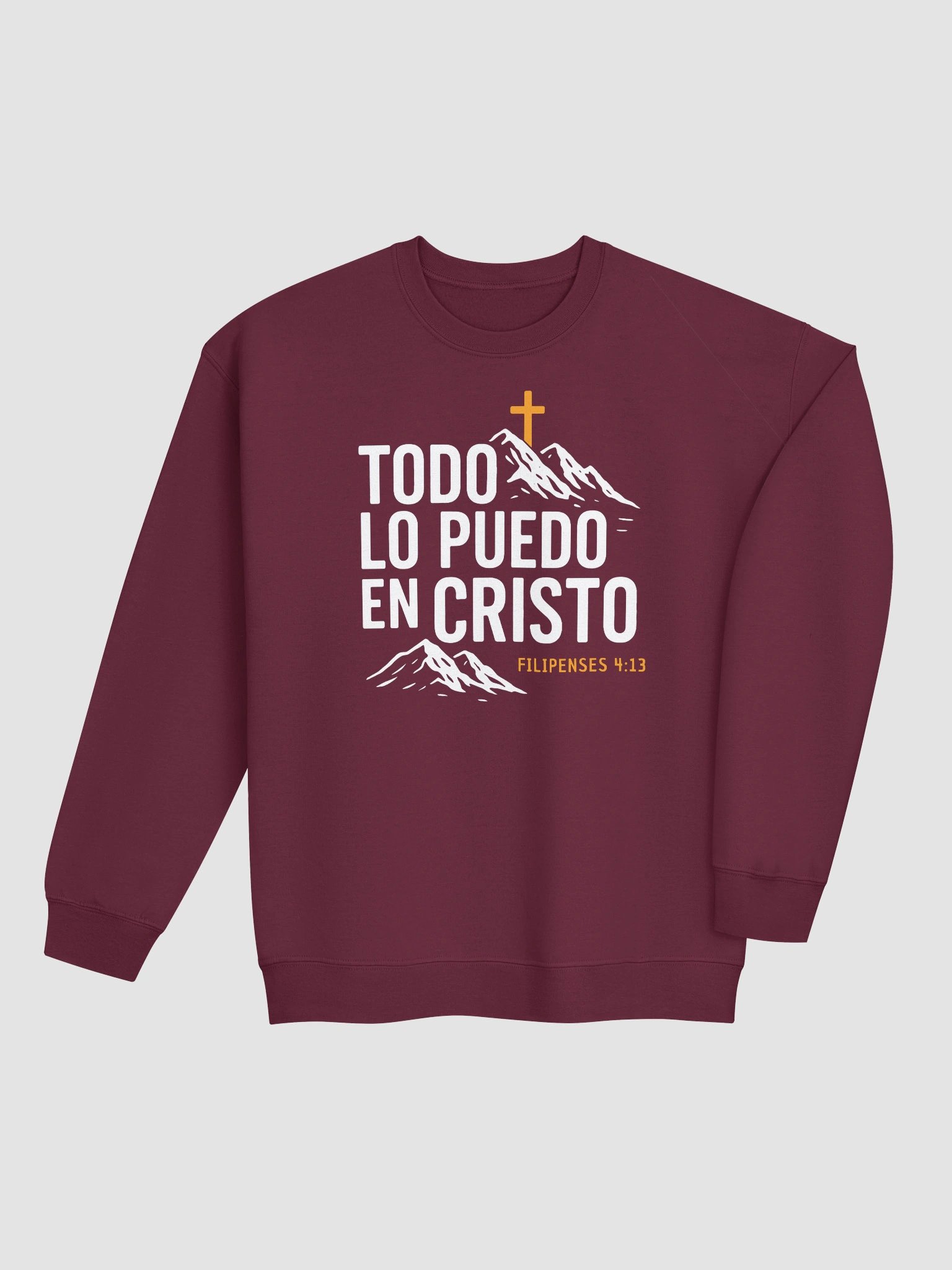 Sudadera Unisex Cuello Redondo | Todo lo puedo en Cristo product image (14)