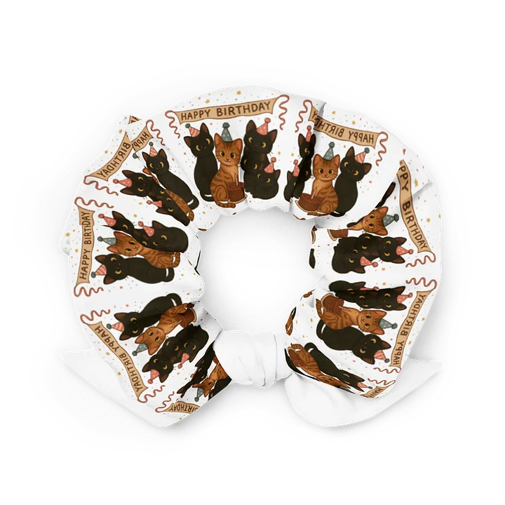 Cat brigade birthday All-Over Print Scrunchie product image (2)
