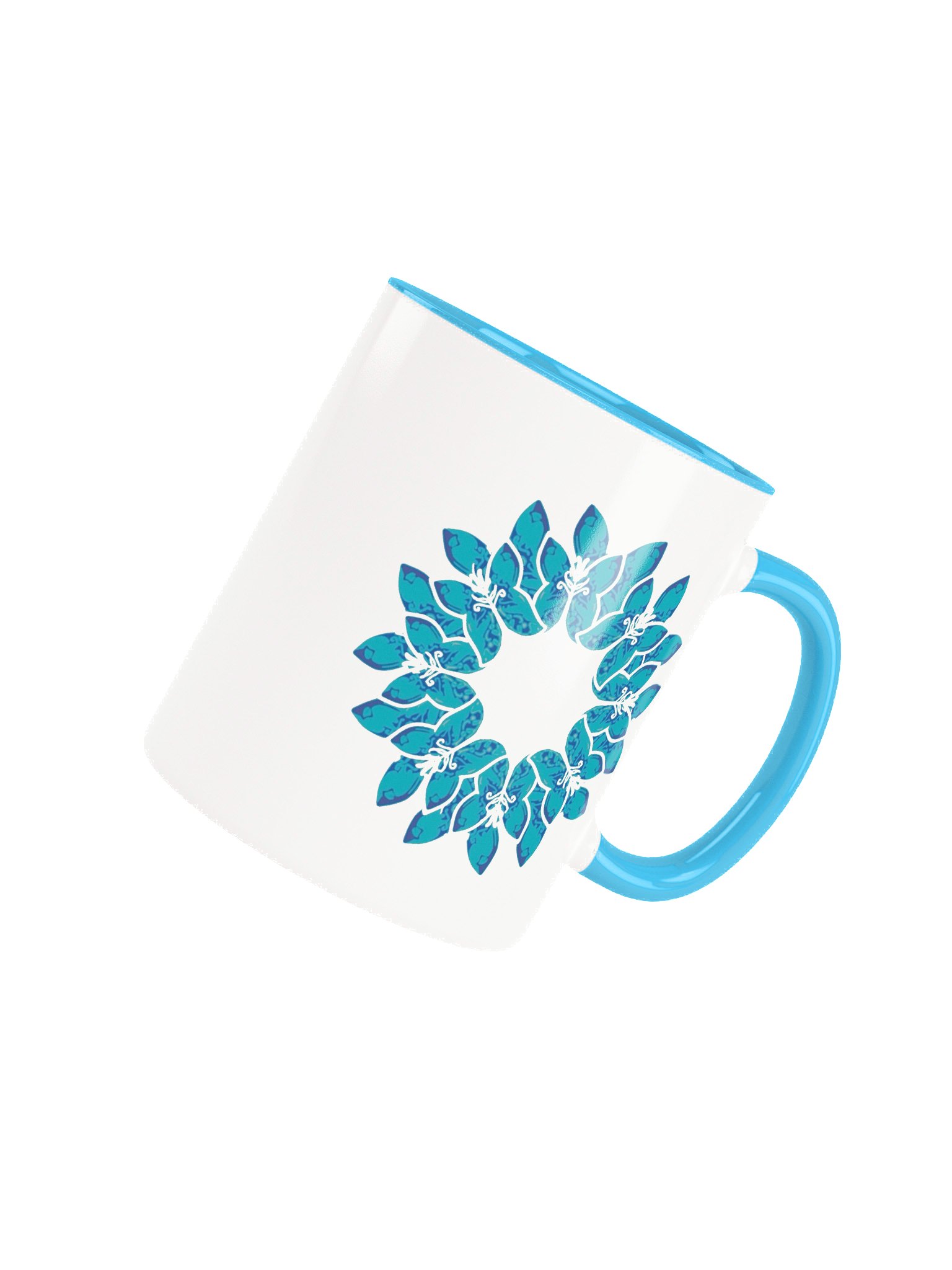 Aqua Flower mug product image (4)