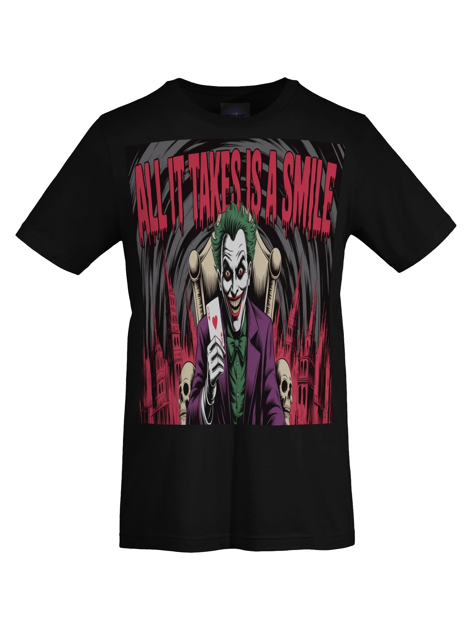 All It Takes is a Smile: Joker Throne of Eternal Grin T-Shirt product image (1)