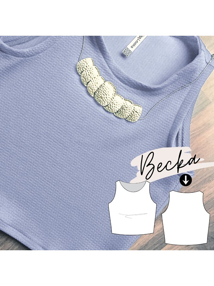 Becka Crop Top Pattern product image (1)