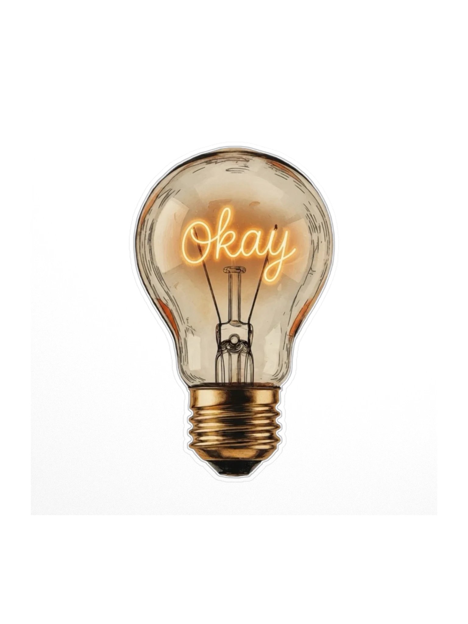 Okay Ideas Bulb Sticker (The Hours She Broke) product image (1)