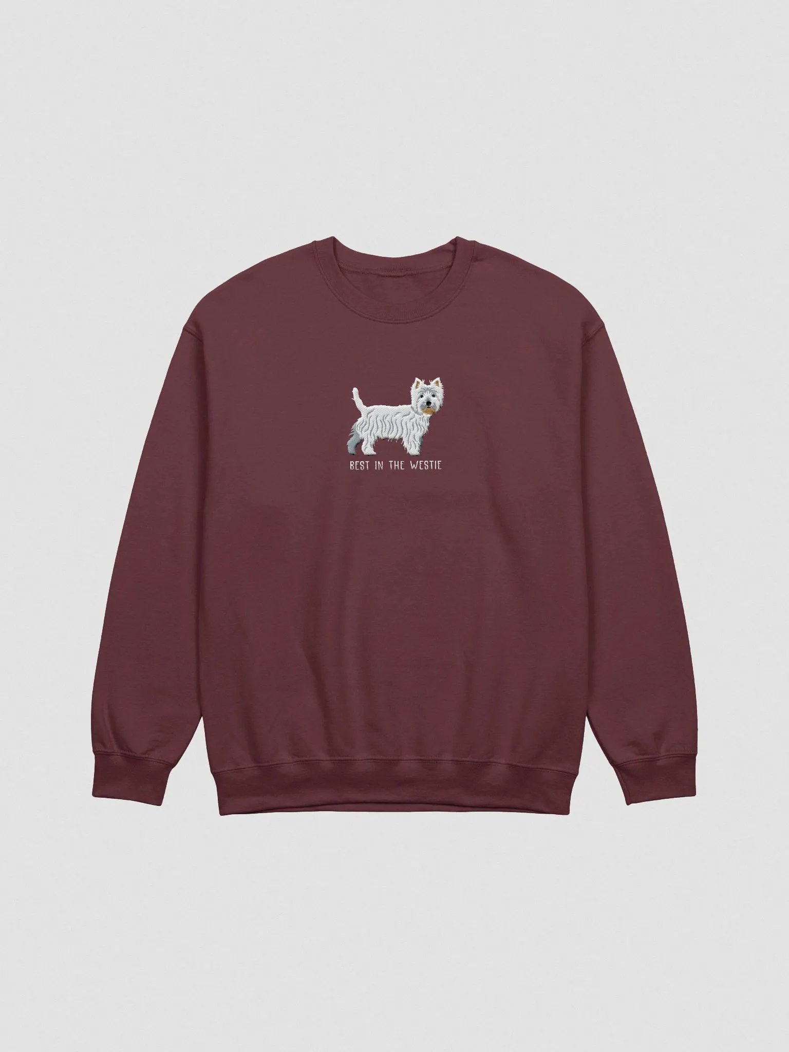 Best in the Westie Sweatshirt (Embroidered) of a West Highland White Terrier product image (4)