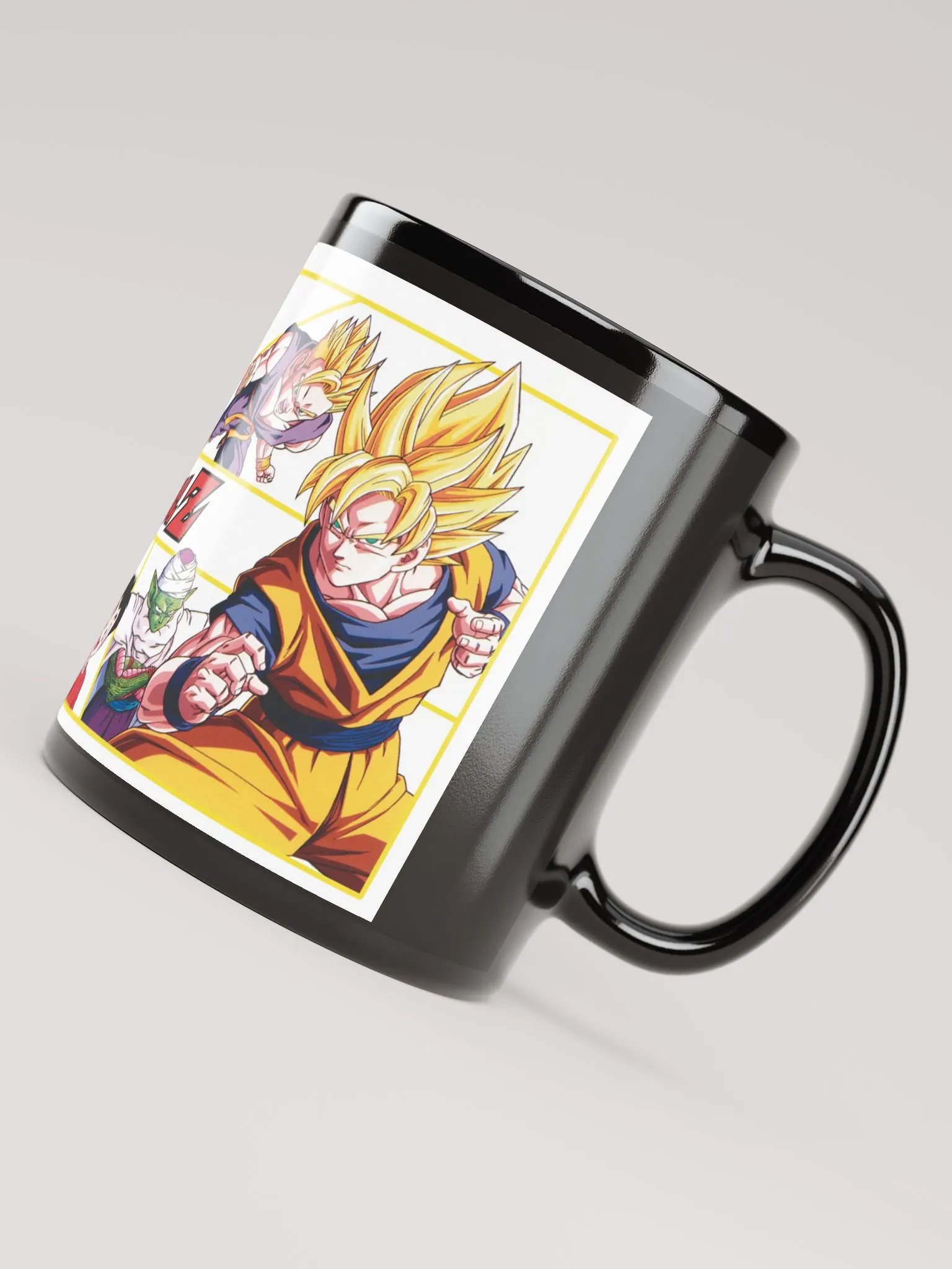 Dragon Ball Z Black Glossy Mug – A Must-Have for Saiyan Fans! product image (7)