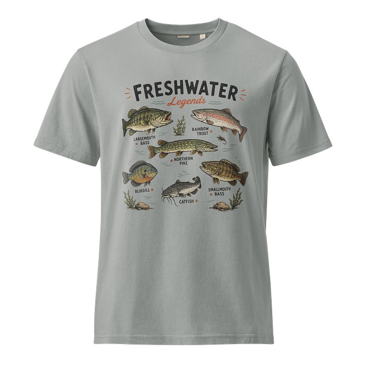 FRESHWATER Legends Vintage Fish Guide Tee product image (1)