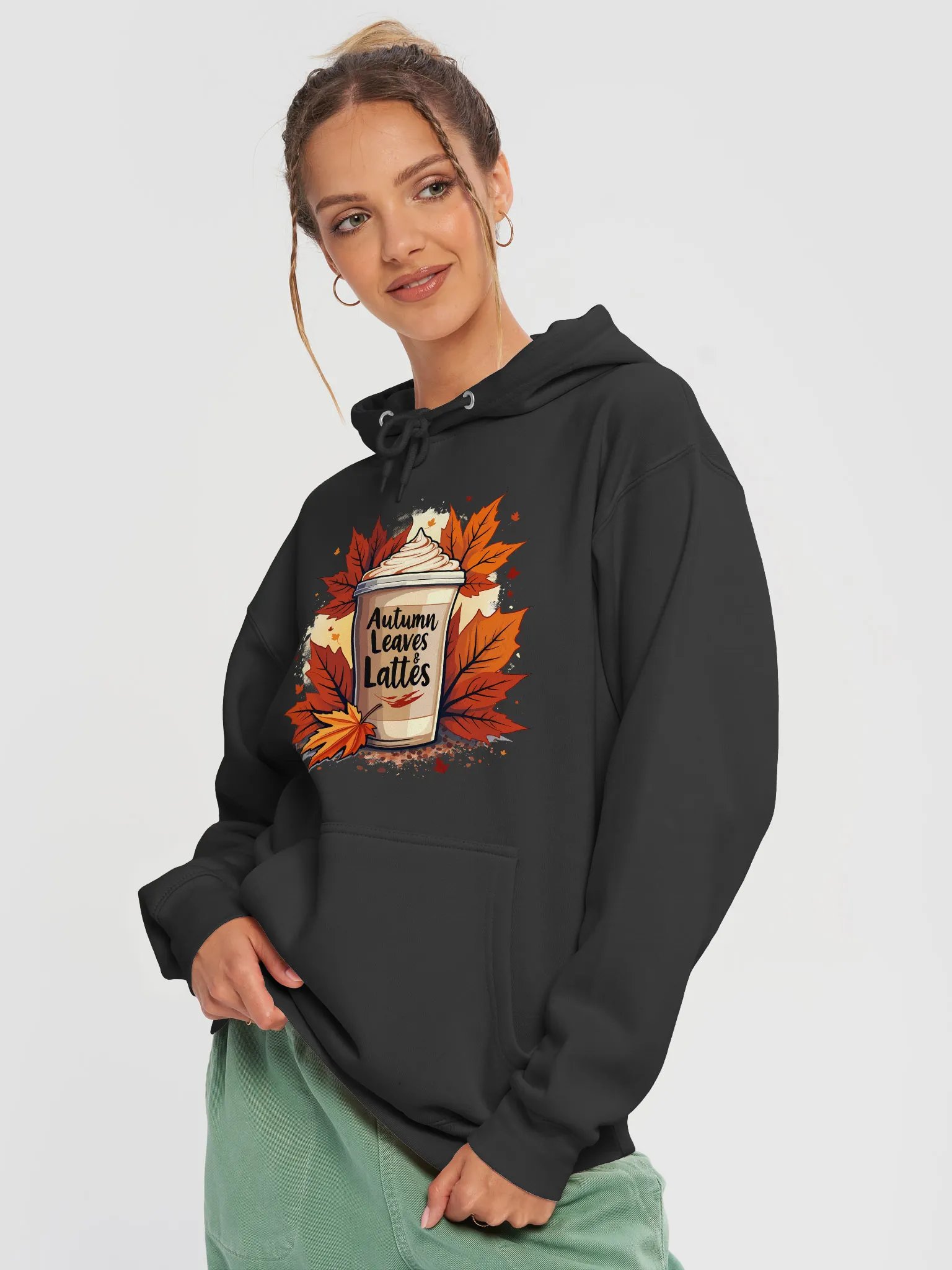 Autumn Leaves & Lattes Premium Hoodie product image (3)