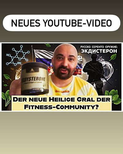 Schaut euch mein neues YouTube-Video an. Sehr interessant!! #ecdysteron #betaecdysterone #supplement #looksmaxxing