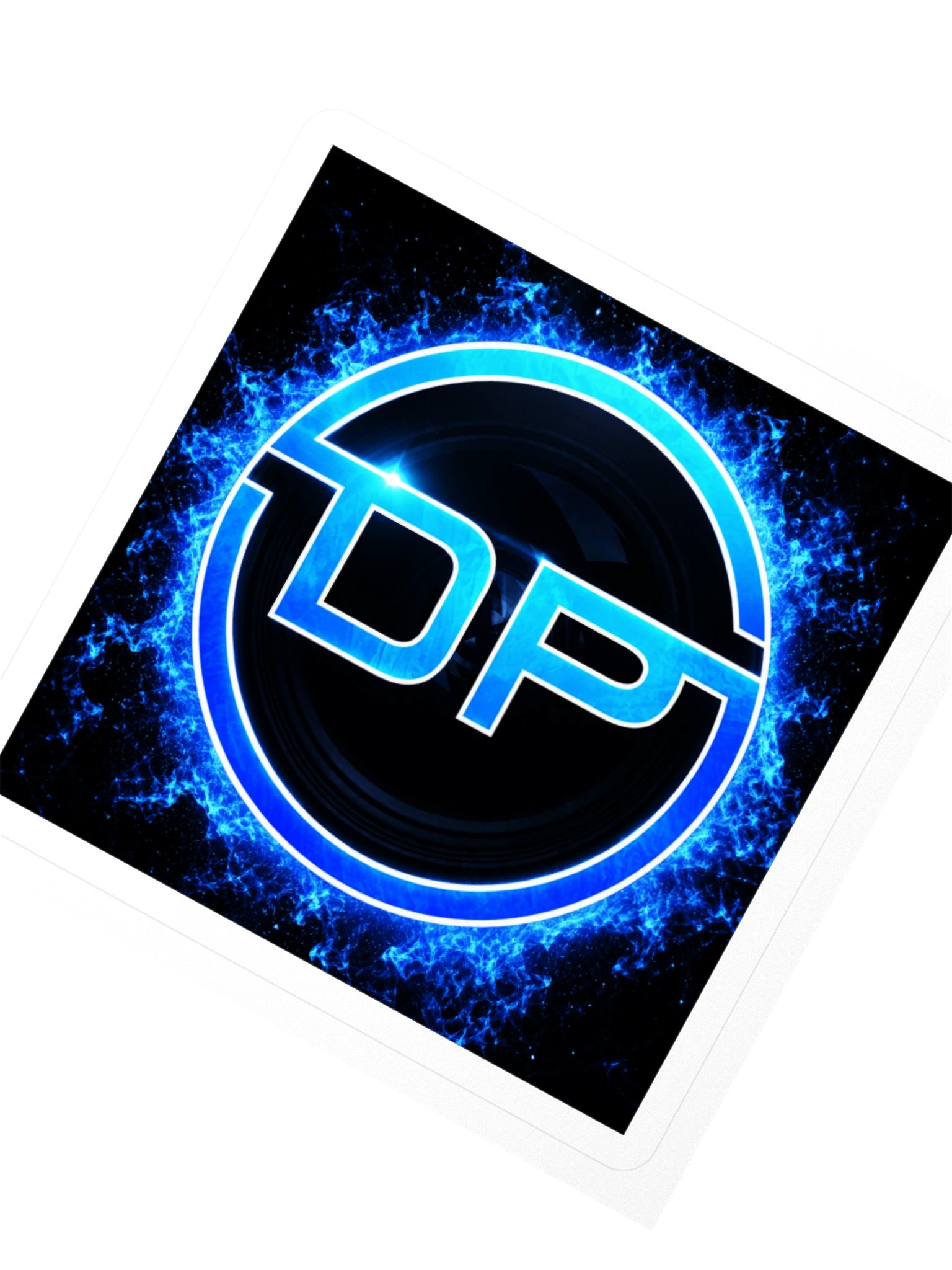 Dust Productions blue ice 3" x 3" sticker product image (2)