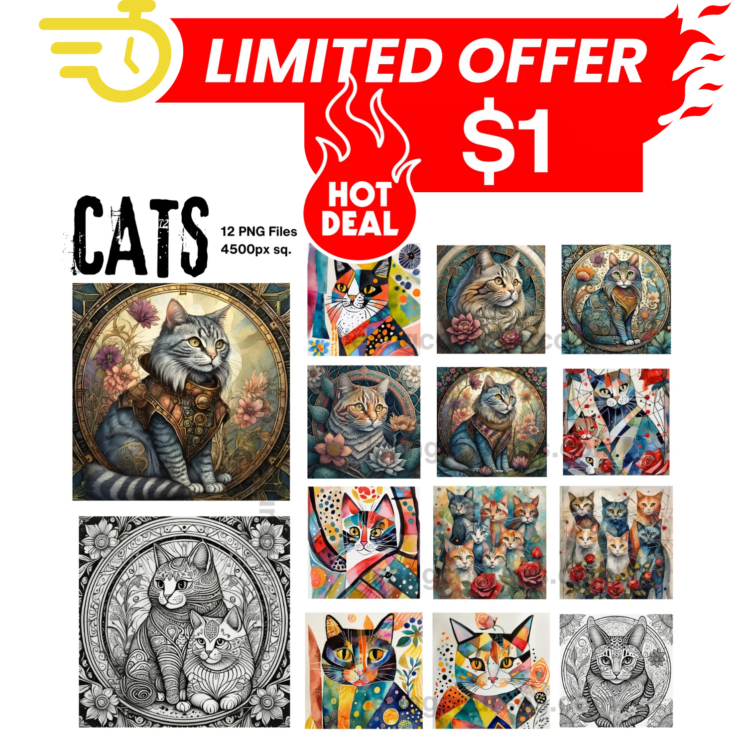Glorious Cats - Art Bundle product image (1)
