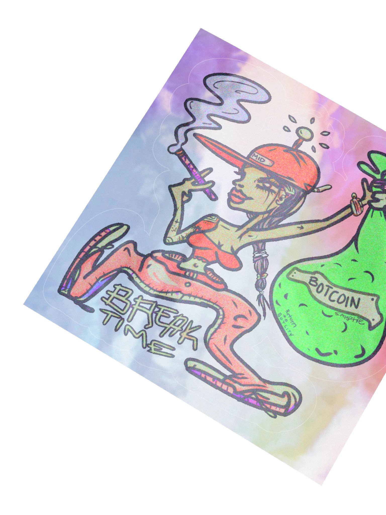 BREAK TIME Holo Sticker product image (4)