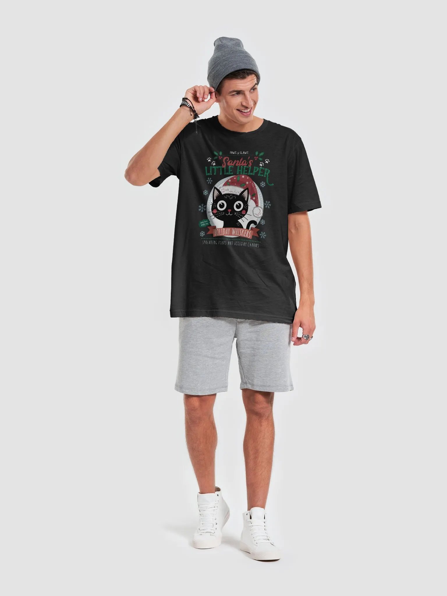 Santa's Little Helper T-Shirt -Dark colors product image (5)