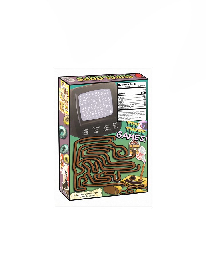 Supa Cereal Box Back Print product image (3)