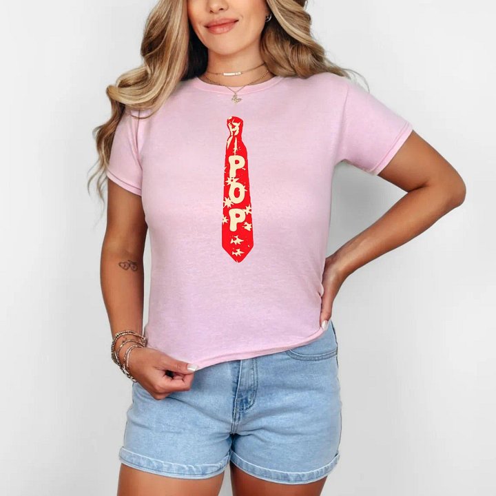 Retro Kiss All The Time Disco Occasionally Tie T-Shirt product image (1)