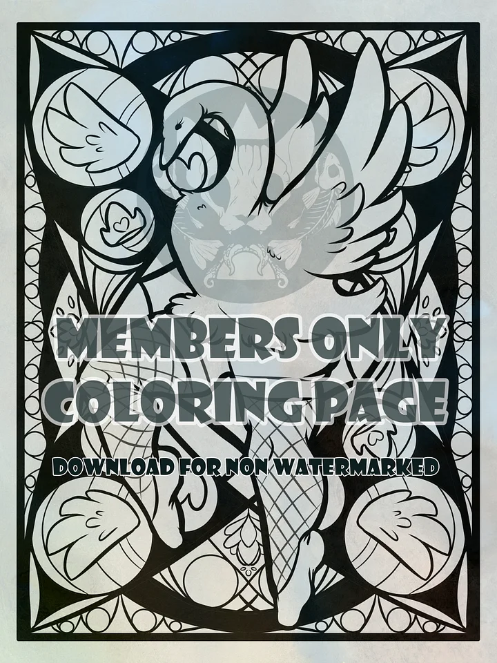 Leggy Swan - coloring page product image (1)