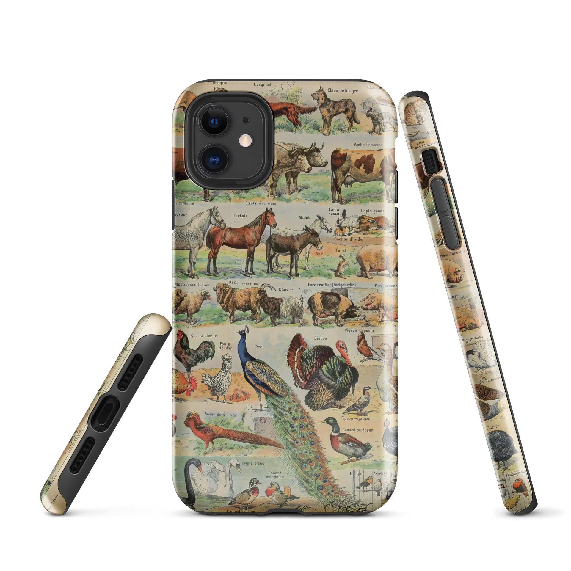 Vintage Animal Chart Tough iPhone® Case product image (3)
