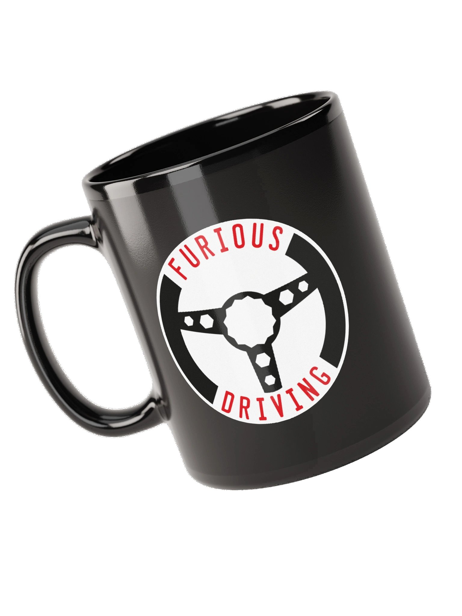 Black Furious Driving logo mug product image (10)